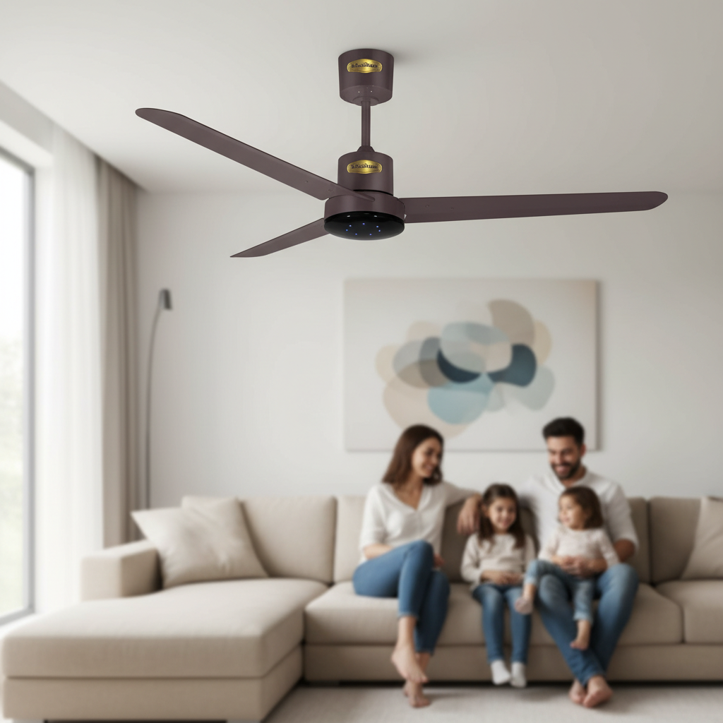 Khaitan Aeroslim BLDC Ceiling Fan - Smoke Brown