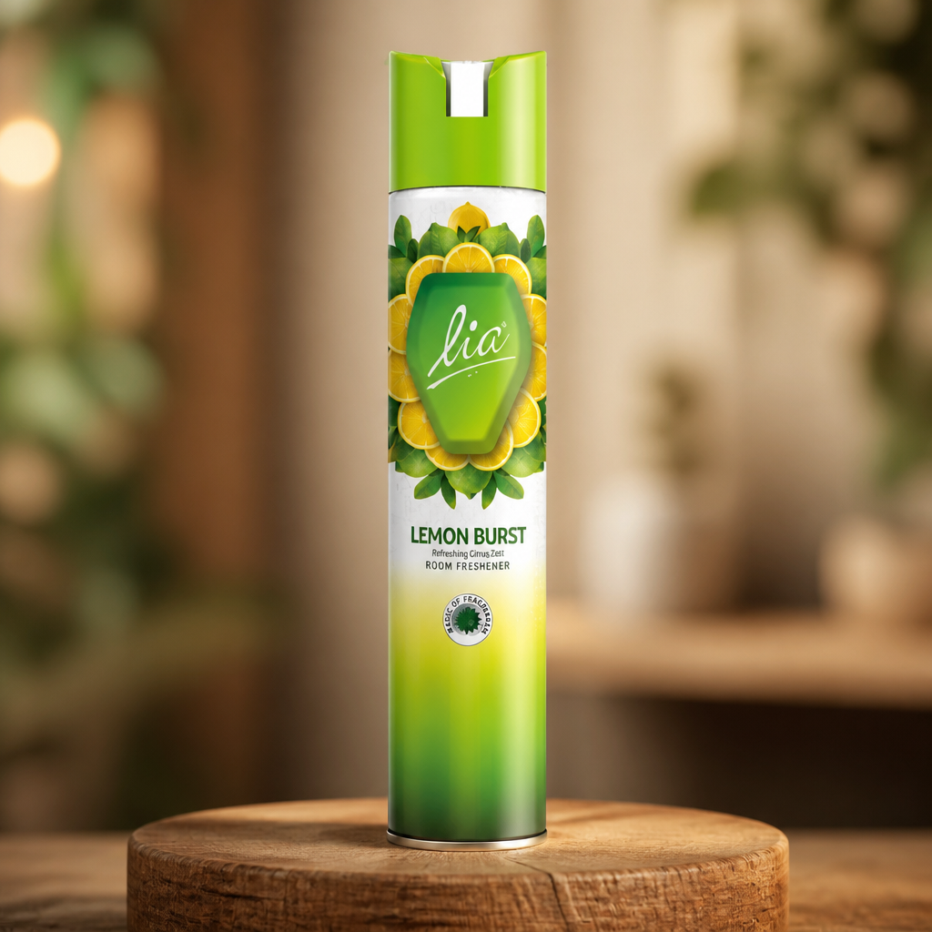 LIA Red 1.5 litre bottle product photo with warm studio lighting