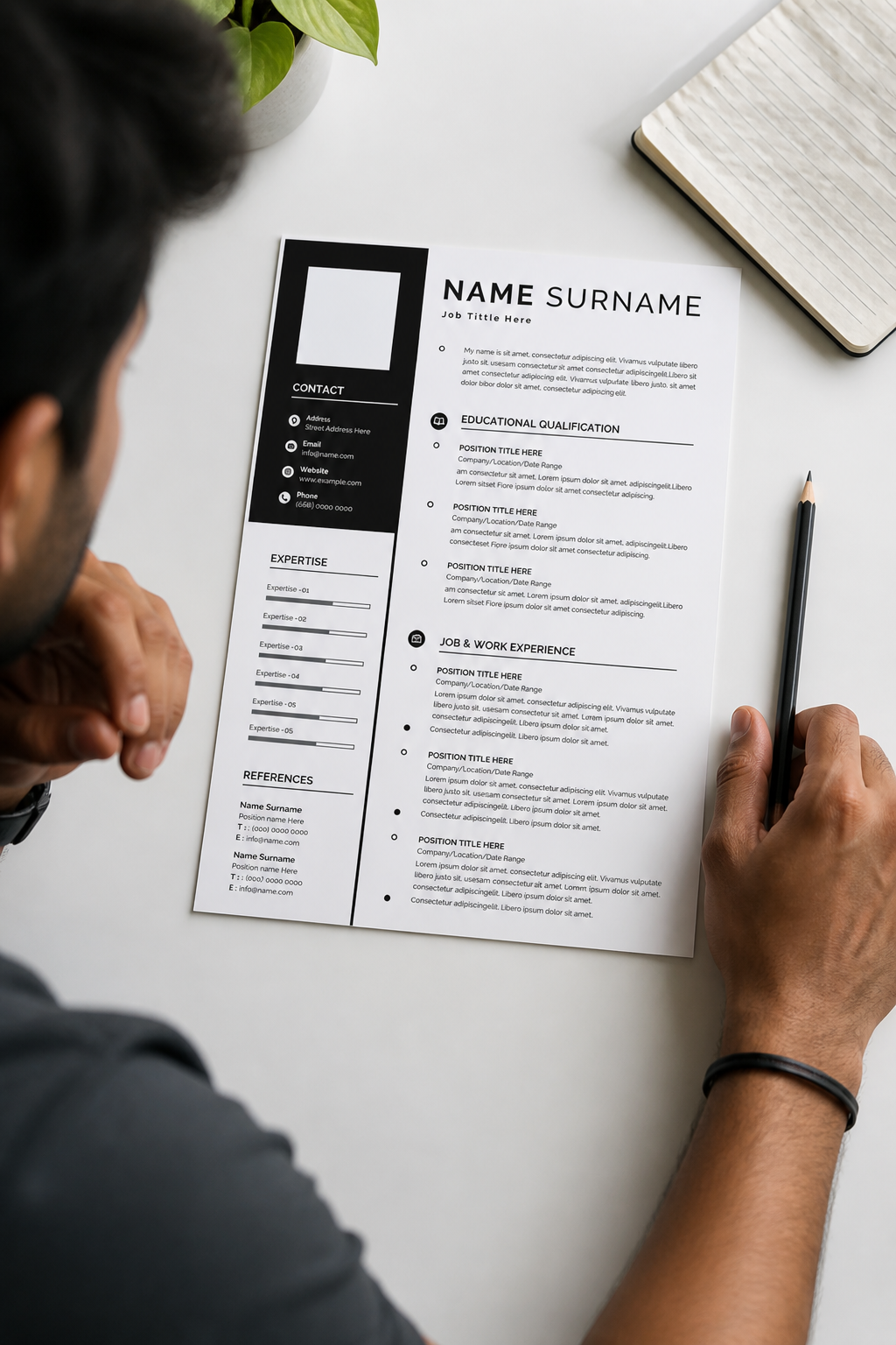 Sales executive resume template preview highlighting metrics and revenue achievements in clean blue professional layout