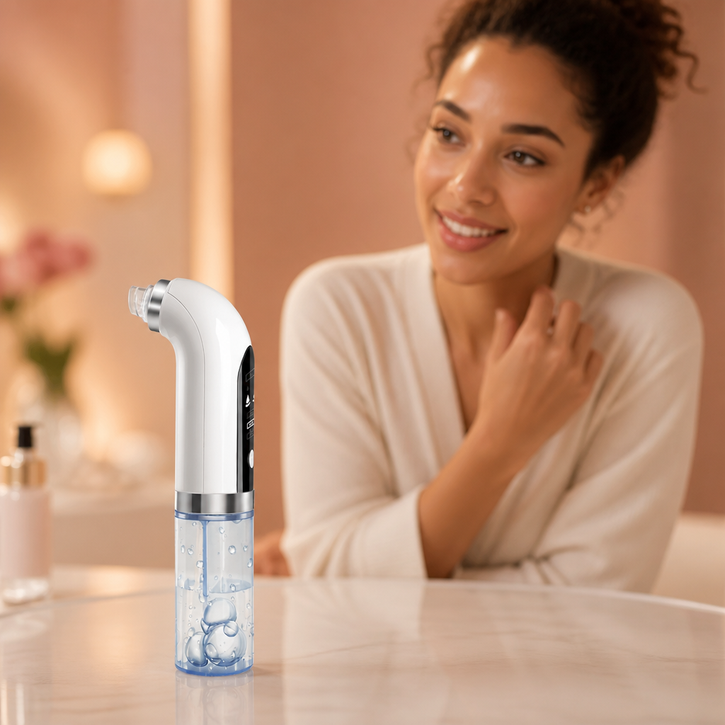 Woman having conversation with warm expression, hopeful lighting suggesting trust and connection, soft rose and peach tones, professional setting