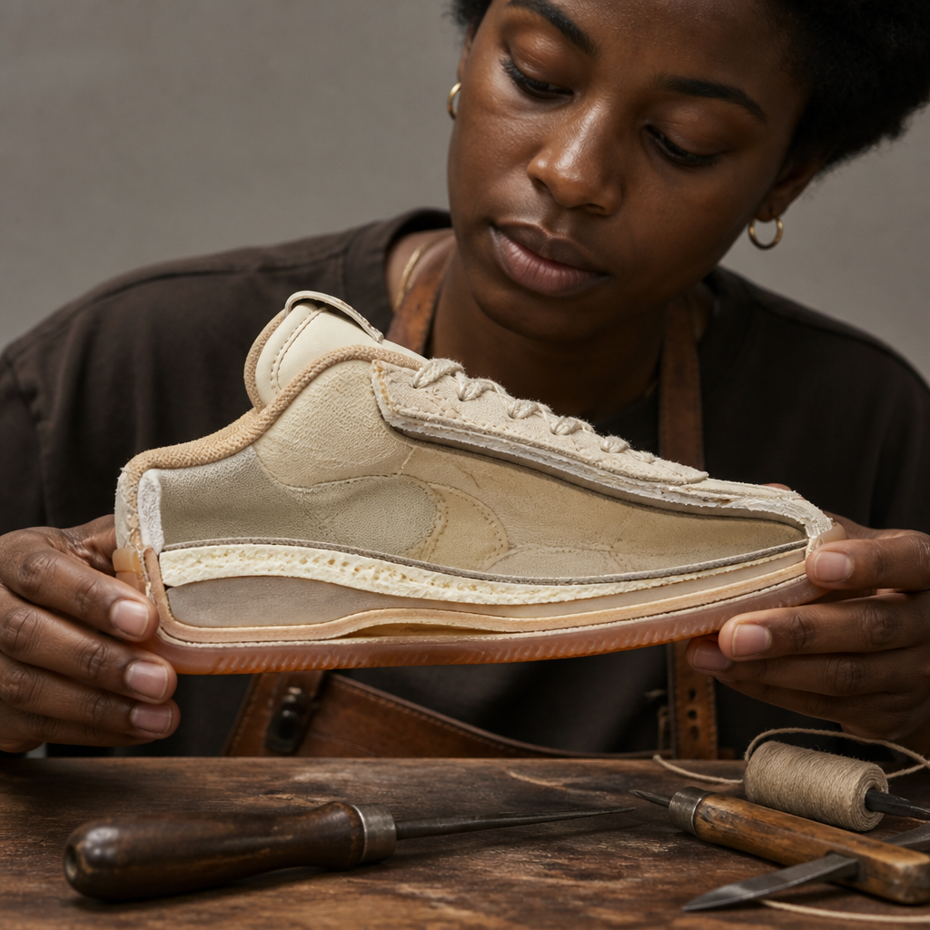 Cross-section illustration of Aeres HALO showing internal cushioning technology, supportive midsole structure, and engineered fit with visible padding layers