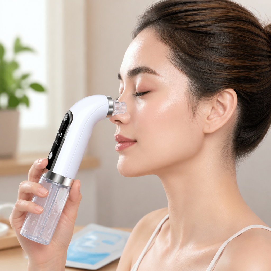 Same cheek area after 5 weeks showing refined pores smooth texture and radiant natural glow