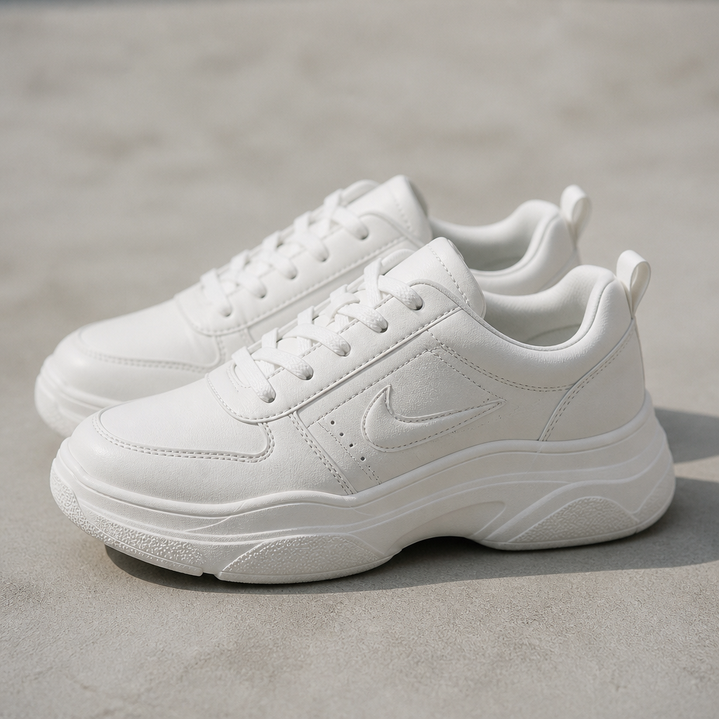 Stylish side profile of Nike Sneakers 3 showing the iconic Nike swoosh and sleek modern silhouette on a clean surface