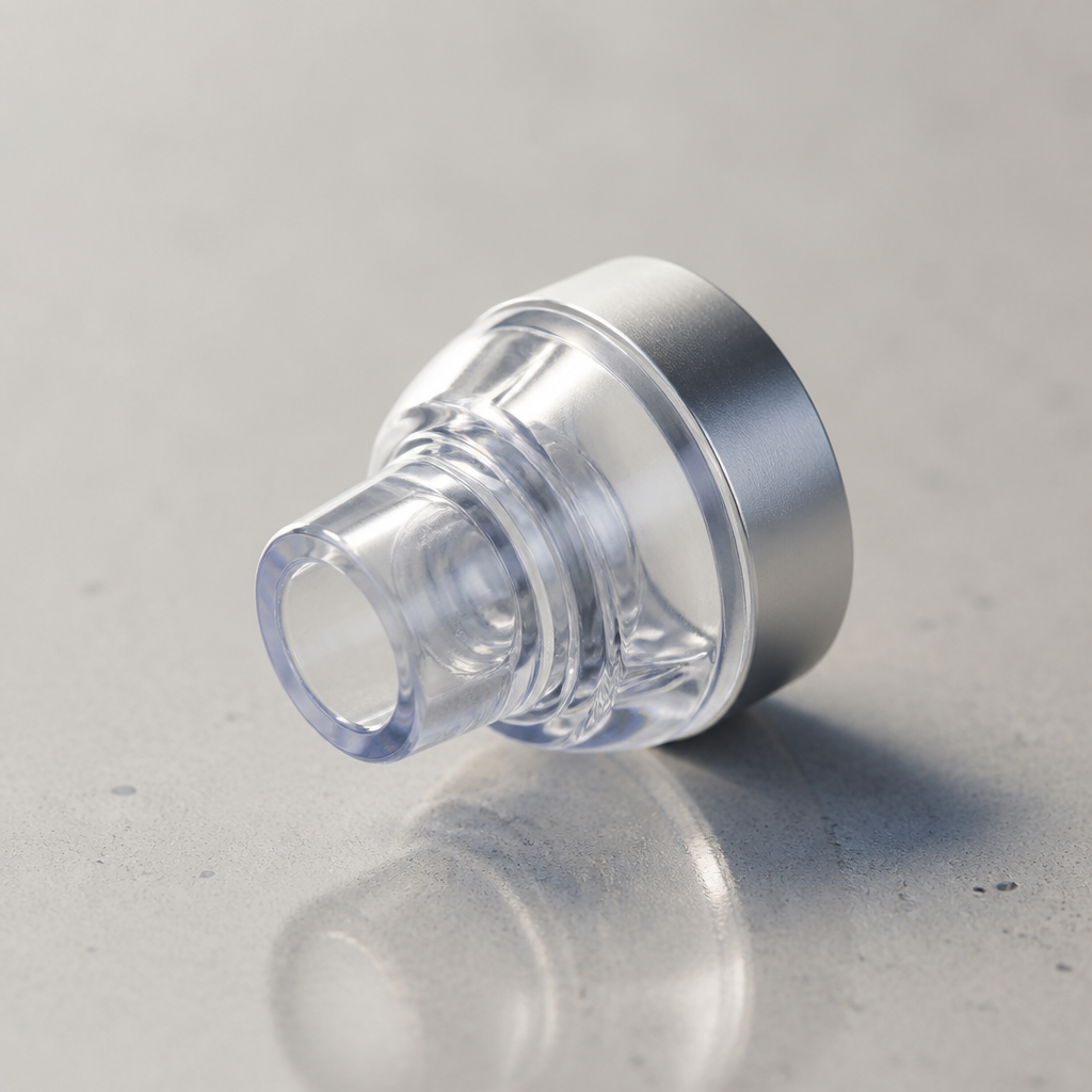Thumbnail close-up of one of the six interchangeable blackhead vacuum probes sitting on a clean surface