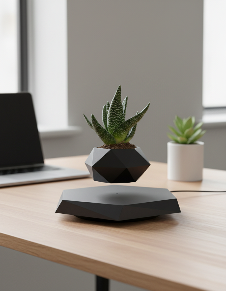 Professional Levitating Bonsai Tree - Advanced features with extended base