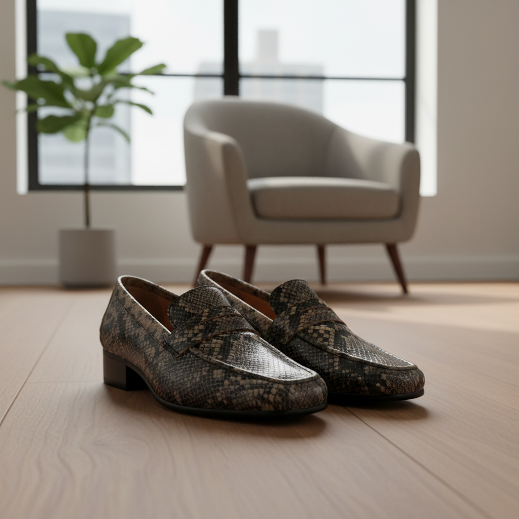 Python Print Loafer - Detail