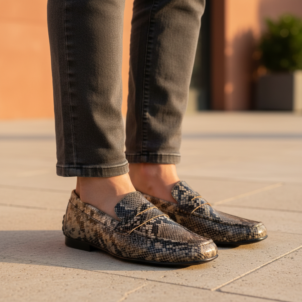 Python Print Loafer - Top View