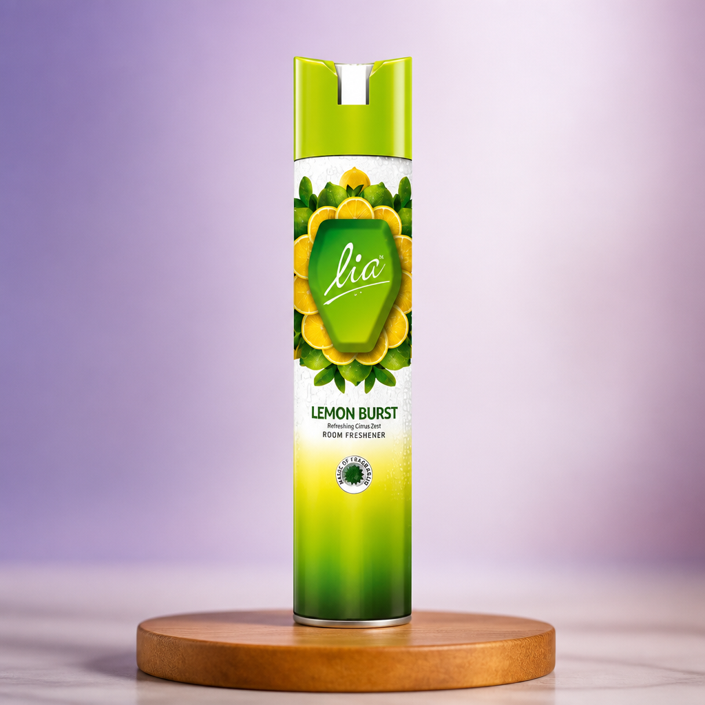 LIA Purple 1.5 litre bottle product photo with soft gradient backdrop