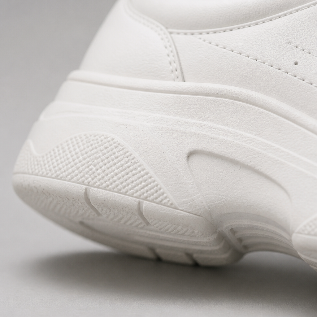 Close-up detail shot of the Nike Sneakers 3 cushioned foam sole showing soft pillow-like padding and flexible rubber pattern