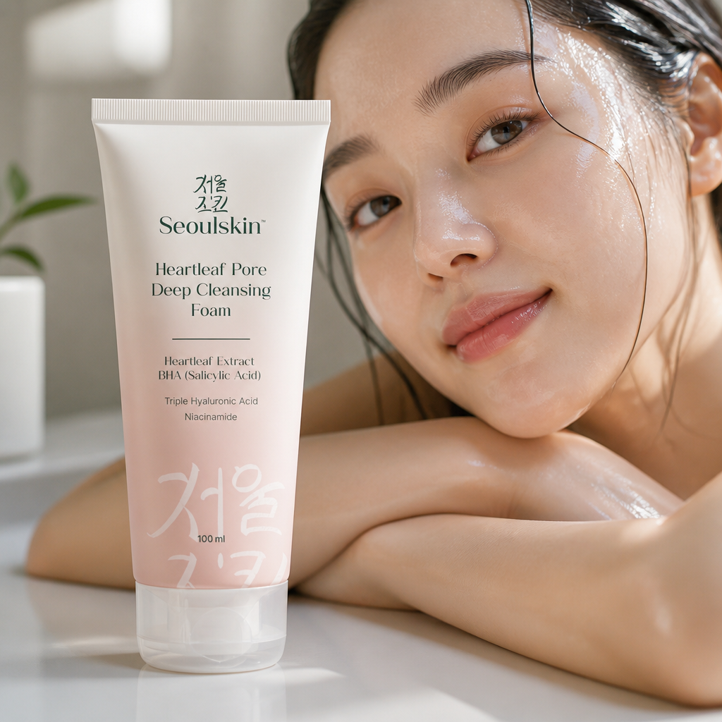 피부에 수분이 스며드는 모습 - 히알루론산이 보습층을 형성하는 단계