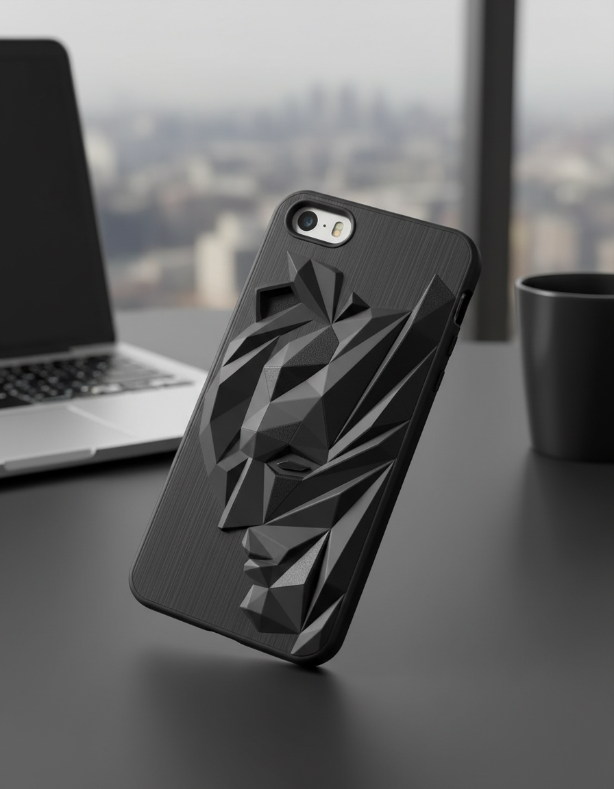 Black iPhone 5S silicone case