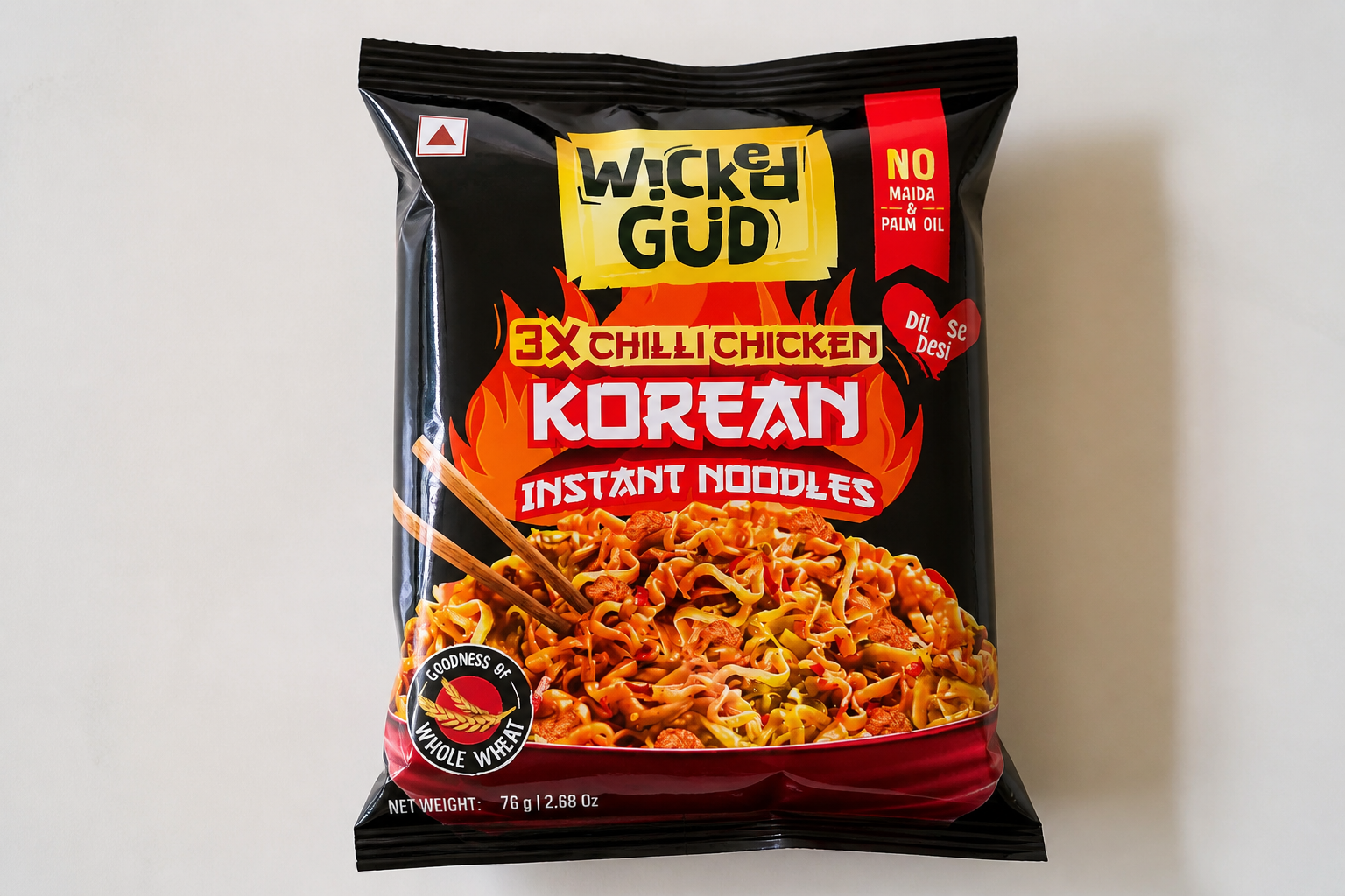 High-quality premium flour dried noodles in their original packaging, showing the texture and quality of the instant noodle blocks