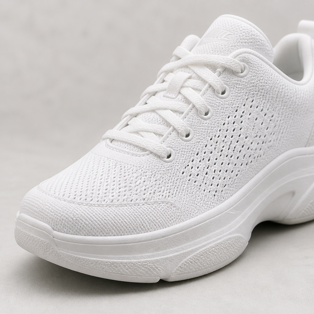 Close-up detail of the Nike Sneakers 3 breathable mesh upper showing woven fabric texture and ventilation holes