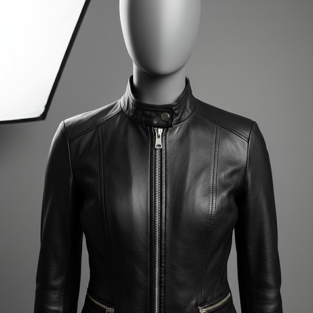 Women's Leather Jacket - Professional Look